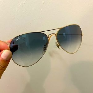 Ray-Ban Blue Tint Oversized Aviators
